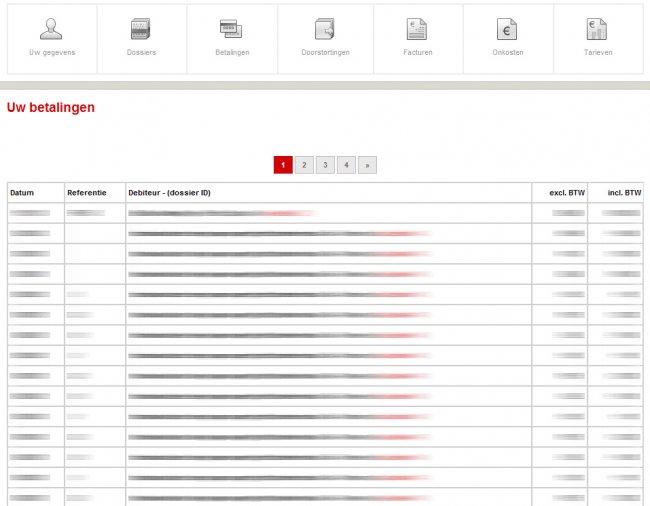 Intern Ontwikkelde Incasso Software  CrediSolv